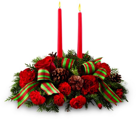 Holiday Classics Centerpiece  from Richardson's Flowers in Medford, NJ